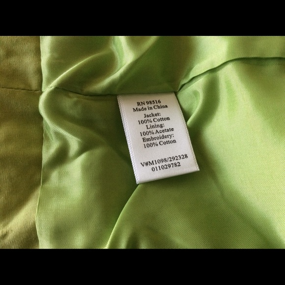 CWC Apple Green Jacket sz 10 - Picture 6 of 9